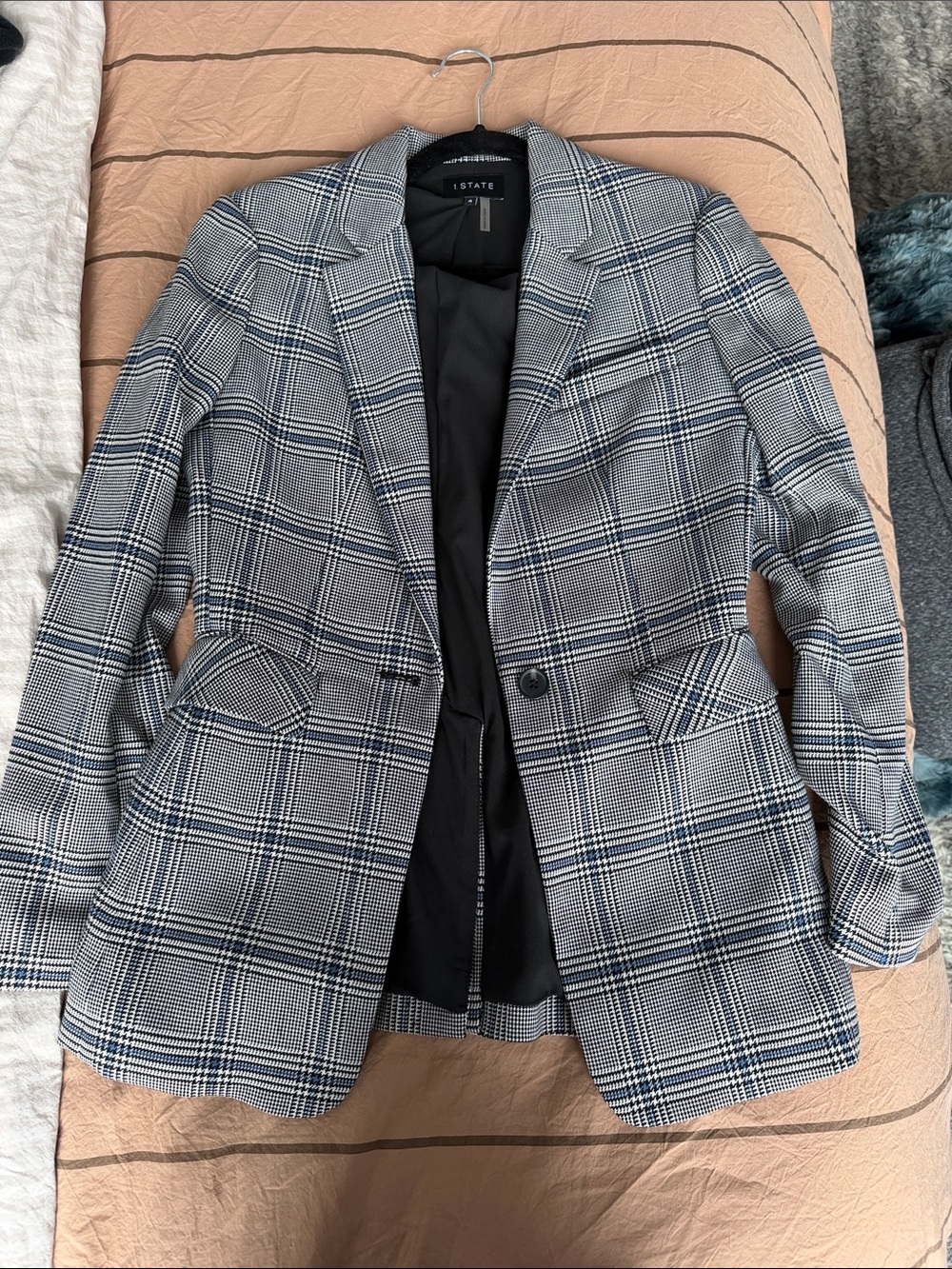 1. STATE Plaid Blazer